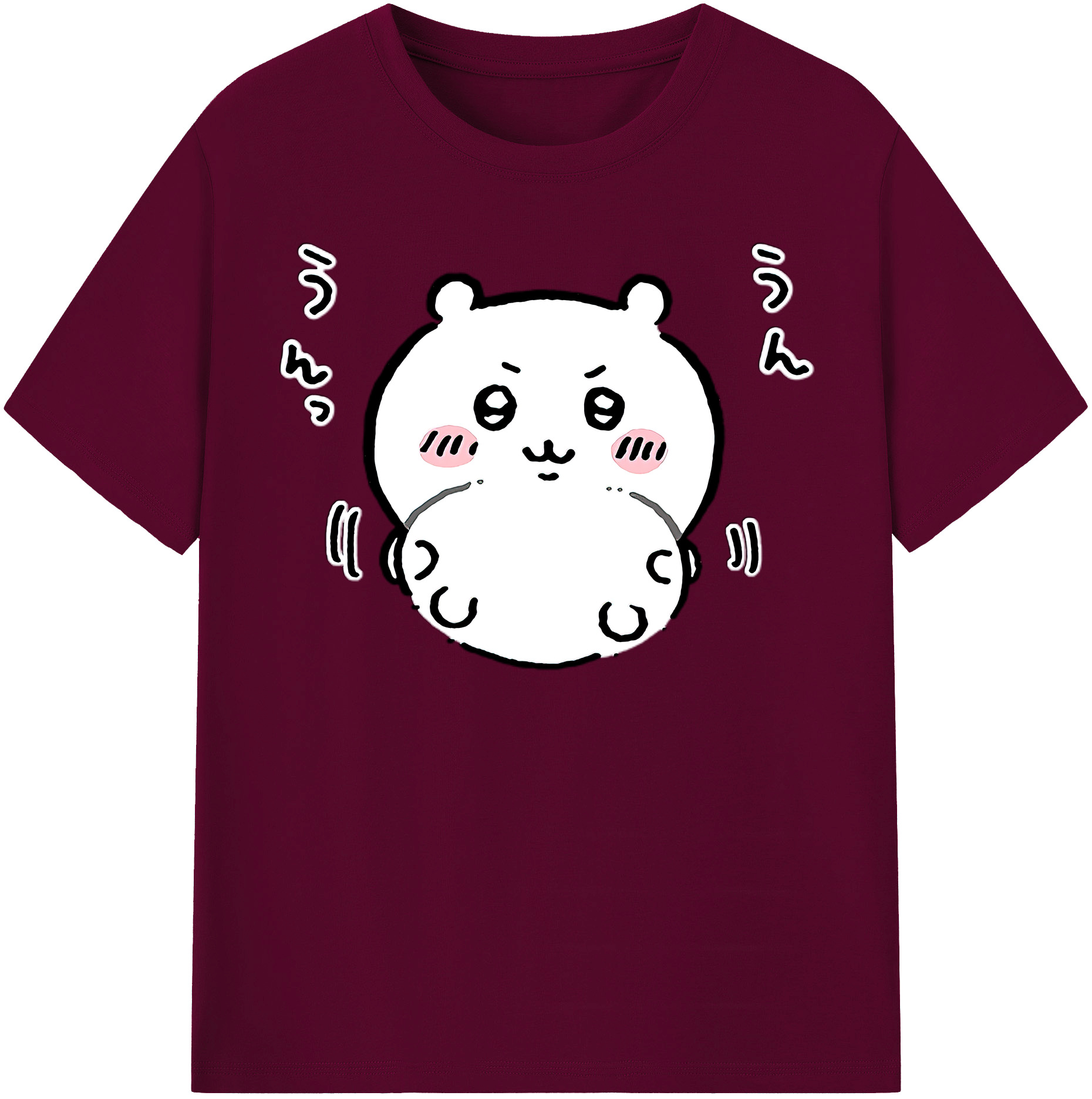 （画像用） ちいかわ ちいかわ Chii-kawa chiikawa レディースカジュアルプリントTシャツ（綿100％）